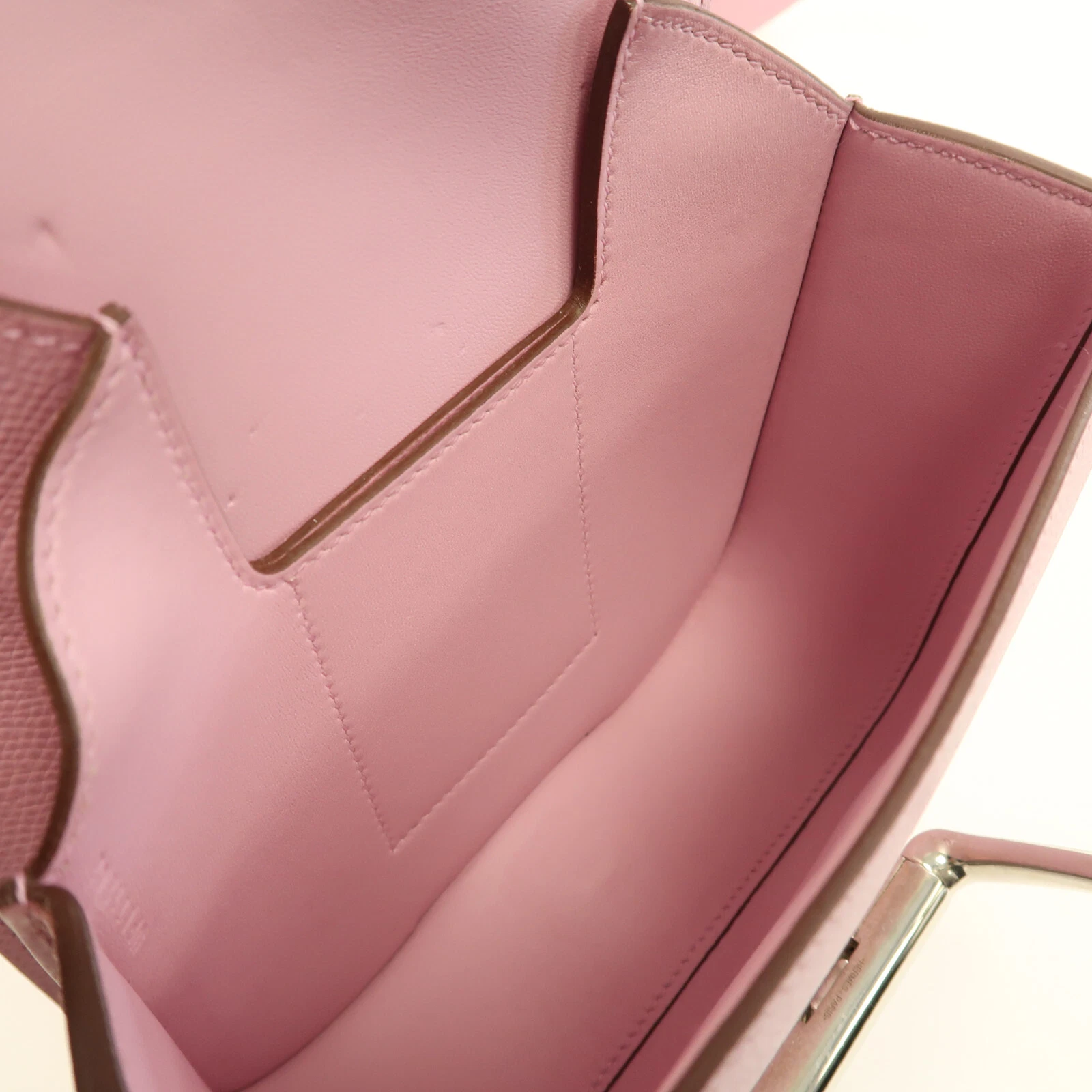HERMÈS Borsa a tracolla HERMES PHW Della Epsom pelle malva Sylvestre