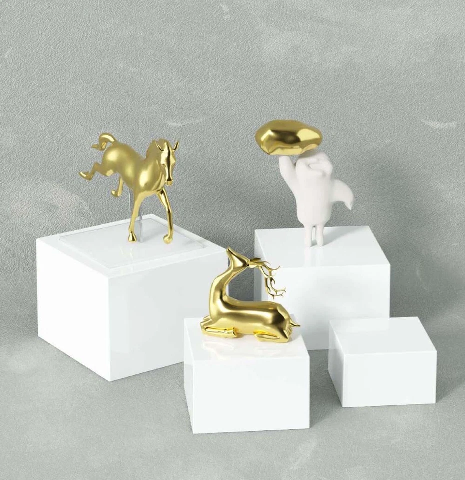 6PCS Buffet Riser Acrylic Hollow Cube Display Nesting Risers for Candy Food AU - image 4 of 4