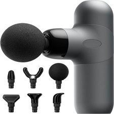 Mini Massage Gun 4 Speeds Portable Percussion Muscle Silicone Material Removable