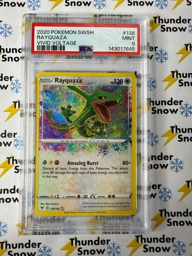 Rayquaza Vivid Voltage #138 2020 Pokemon PSA 9 143017645