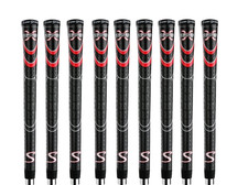 Super Stroke Cross Comfort Golf Grips Black Red Standard Choose Quantity NEW