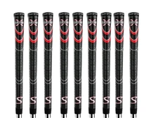 Super Stroke Cross Comfort Golf Grips Black Red Standard Choose Quantity NEW