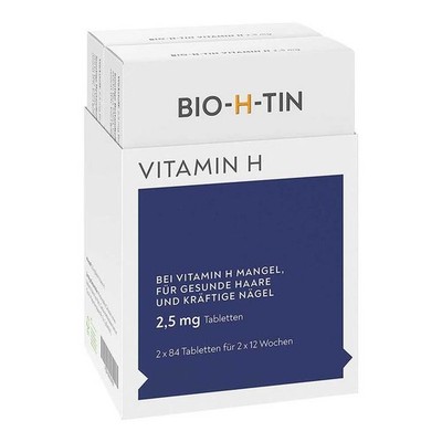 BIO-H-TIN Vitamin H 2,5 mg Tabletten · 2X84 St · PZN 09900455