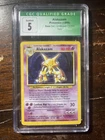 Pokémon TCG Alakazam Base Set Holo Card Unlimited 1/102 CGC grade 5