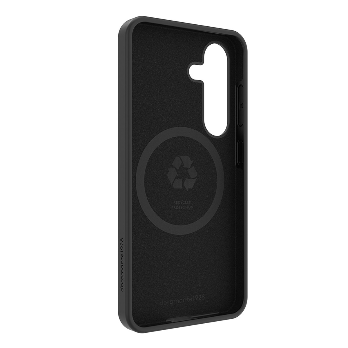 Coque Galaxy S25 Monaco dbramante1928, étui premium écologique noir