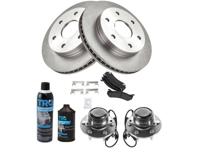 For 2001-2006 GMC Yukon Brake Pad and Rotor and Wheel Hub Kit Front 49587GJZH