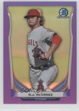 2014 Bowman Chrome Prospects Purple Refractor 105/150 RJ Alvarez #BCP21 z6b