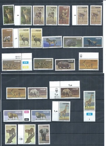 South West Africa stamps. 1980 Wildlife series of 17 MNH - various shade (AW202)