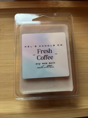 Frischer Kaffee duftende Sojawachsschmelze (enthält 6 Wachsschmelzwürfel)