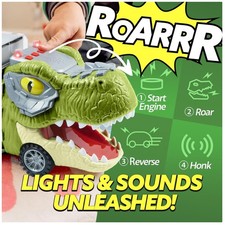 Big Dinosaur Transport Truck with Mini Dino Cars