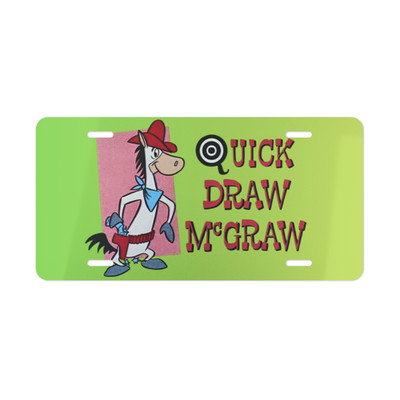 Quick Draw McGraw License Plate
