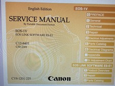 Canon Eos-1v Service Manual Digital