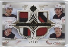2023 Ultimate Collection Gold 41/49 Timo Meier Alexander Holtz Quad Patch 07un