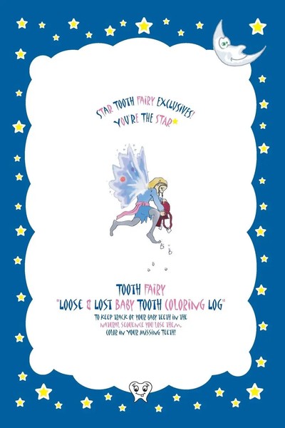 Tooth Fairy Loose & Lost Baby Tooth Coloring Log Lucy Tooth Taschenbuch Englisch-image