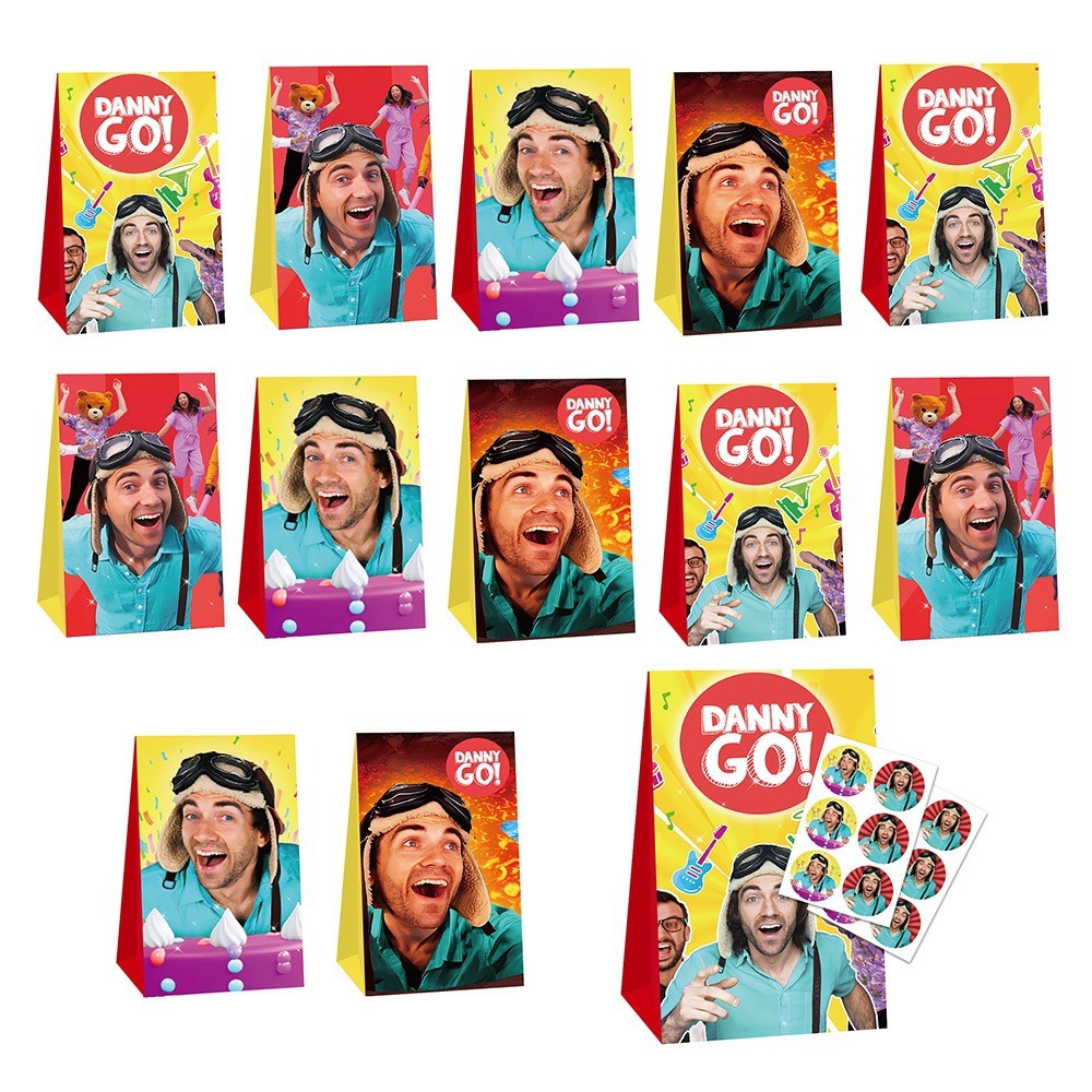 12PCS Danny Go Candy Bags Party Supplies  Party Favor Gift Bags Birthday Decor