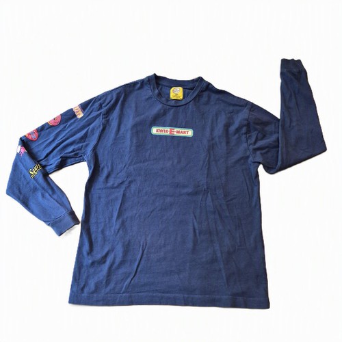 The Simpsons Kwik-E-Mart Long Sleeve T-Shirt XS Blue Graphic Collectible