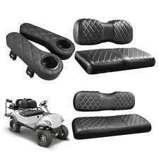 Golf Cart Seat Black and Black Stitching Fit YAMAHA/G29/Drive2 Golf Cart