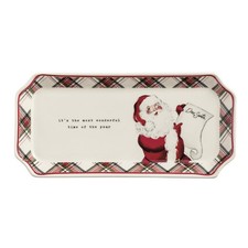 Mud Pie Christmas Santa Tartan Everything Tra...
