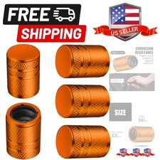 Tire Valve Stem Caps - 5 Pack Metal Air Caps with Plastic Liner, Corrosion Re...