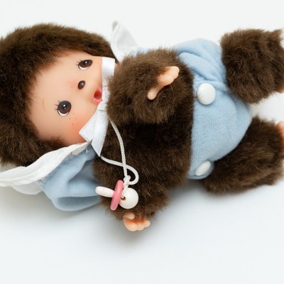 Crawling Bebichhichi Boy & Girl Baby Monchhichi Rare Plush Doll