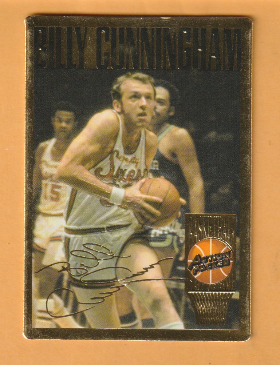 Billy Cunningham Philadelphia 76ers 1995 Action Packed Hall of Fame #6