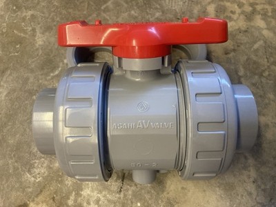 2  CPVC Sch80 Ball Valve FKM Socket/threaded Connections Asahi