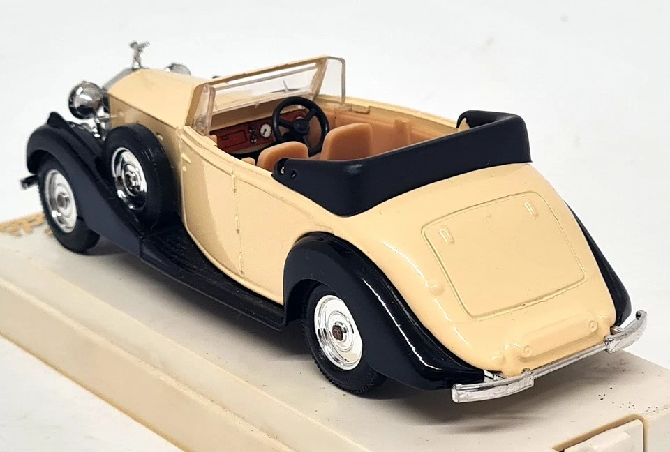 Solido 1/43 - Rolls Royce Cabriolet Yellow / Black 4077 Diecast Model Car - Image 4 of 4