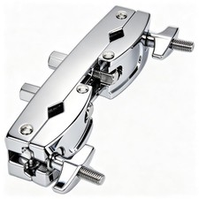 Silver Cymbal Stand Multi-clamp, Drum Mounting Clamp Mount Holder, Adjustable