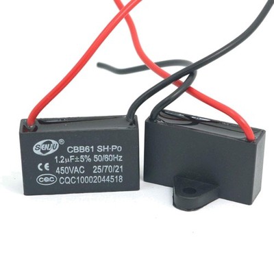 Kondensator 2 Stück 1,2uF 450V AC Lüfter Motor Klimaanlage Laufkondensator