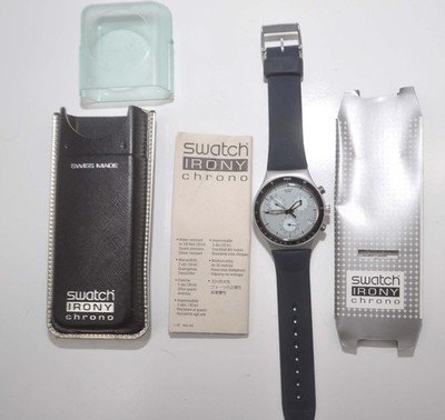 1999 Swatch Irony Chrono YCS 4003 Siberian Watch -- BRAND NEW w/ Box & Papers