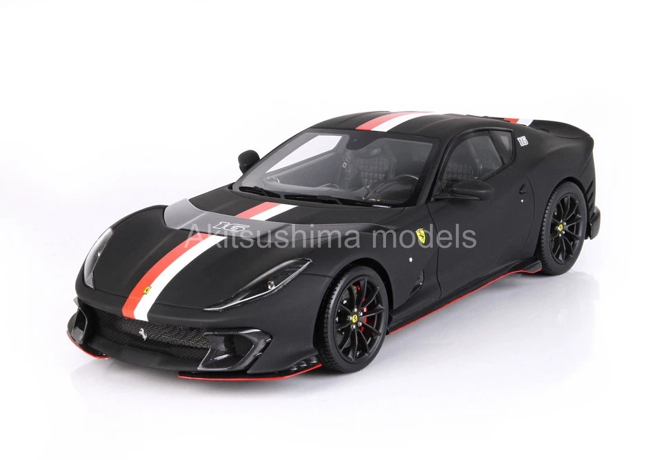 BBR BBR1218 1/12 Ferrari 812 Competizione Nero Opaco Edizione Limitata 56pcs 1: - Immagine 3 di 4