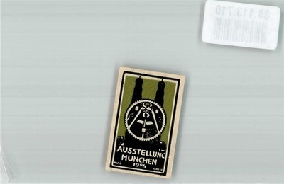 38113710 - 8000 Muenchen Ausstellung Mai - Okt. 1908 Vignette