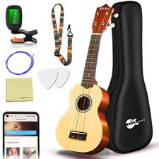 Best Everjoys Soprano Ukulele Beginner Pack-21 Inch w/Rainbow String Free Online