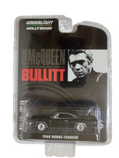Greenlight Steve McQueen Bullitt 1968 Dodge Charger 1/64 Diecast Car  44741