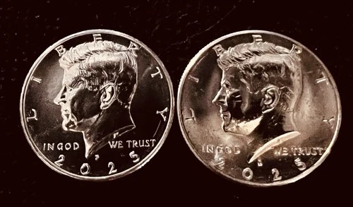 2025 P & D NIFC Kennedy half dollar, BU Uncirculated from Mint Rolls