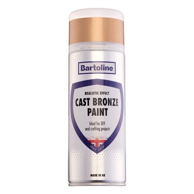 Bartoline Cast Bronze Paint Spray Realistic Effect DIY Crafting Projects 13.53oz