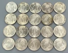 20 BU US 90% Silver Peace $1 8-1922 8-1923 2-1924 2-1925 L23930