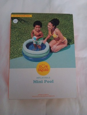 Sun Squad Inflatable Mini Pool Ages 2+ Outdoor Swim Recreation