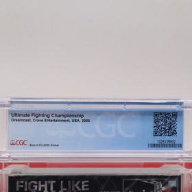 Dreamcast UFC / ULTIMATE FIGHTING CHAMPIONSHIP - CGC GRADED 9.4 A++ NEW Sealed!