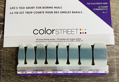 Color Street Nail Polish Strips Rustic Heritage Sub Box BLUE DOVE