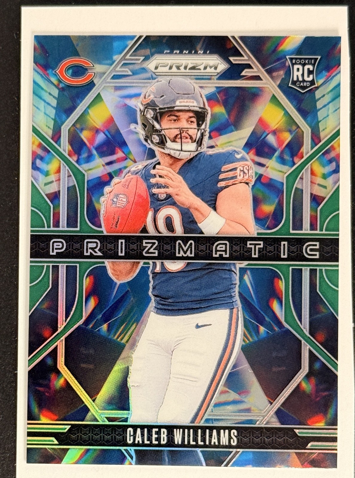 2024 Panini Prizm #1 Caleb Williams Prizmatic Green Ice Prizm