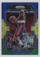 2021-22 Panini Prizm Choice Blue Yellow & Green Prizm Jerami Grant #76 fm0