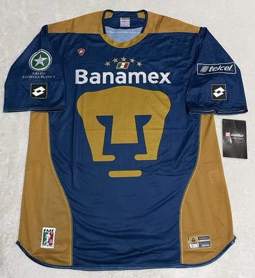 LOTTO PUMAS UNAM SOCCER JERSEY SIZE XXL SEASON 2004 MEXICO AMERICA CHIVAS