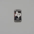 U.S. State Silver bar .999 1ozt Proof - TX/Texas - 001028/041785