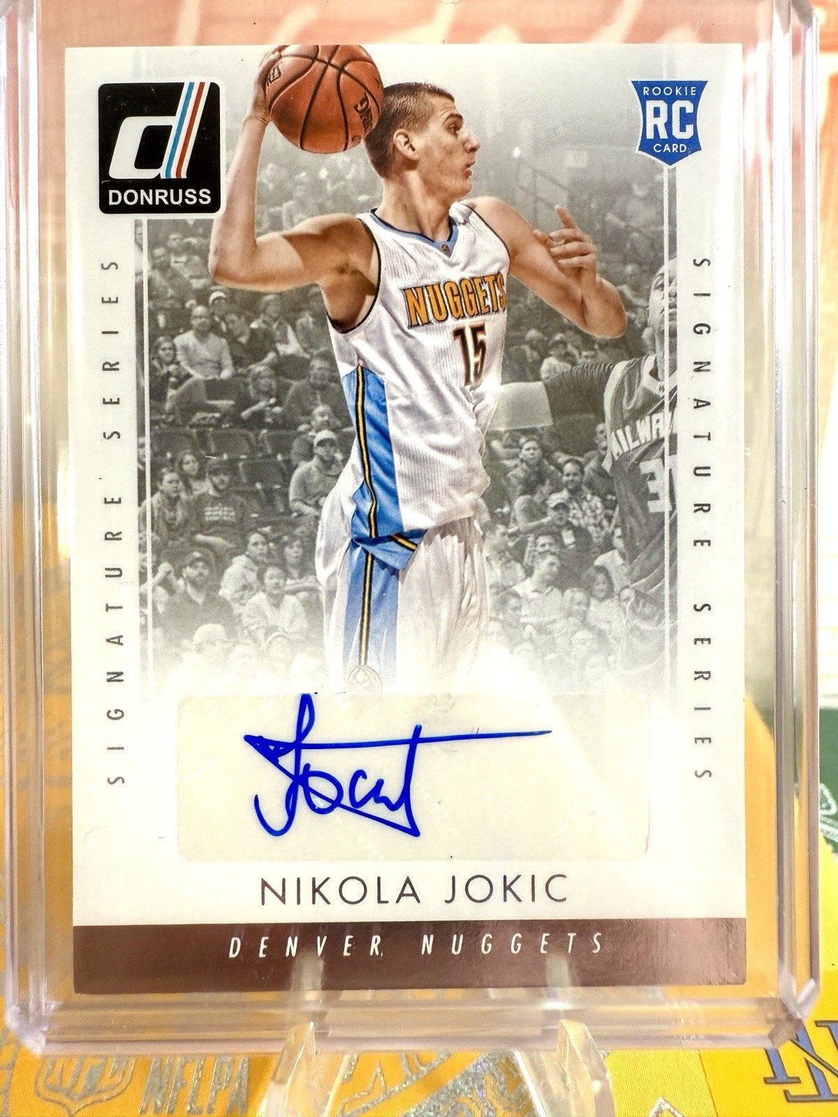2015-16 Donruss Nikola Jokic 🚨Signature Series Auto RC Rookie #SS-NJK🚨Nuggets