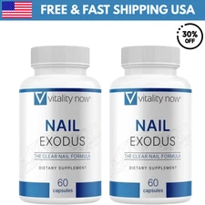 New Nail Exodus Capsules for Healthier Feet - Vitality Clear Nail Formula 2 Pack