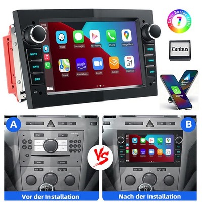 7'' Autoradio Für Opel Astra H Corsa D Vectra C Zafira Apple Carplay Android Auto