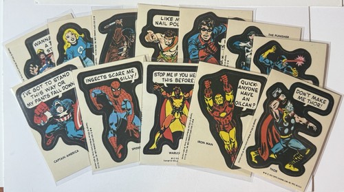 1976 Topps Marvel Stickers - YOU CHOOSE! Complete your set! 1-27 + Puzzle Cards