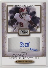 2021 Sage Premier Draft Auto Gold 92/100 Stevie Scott III #A190 Auto sq4