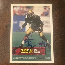 Sam Rogers #67 COLORADO signed autograph auto 1994 Superior Rookies Card